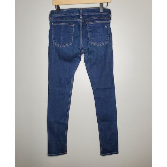 Rag & Bone Skinny Jeans Dark Wash Kingsland Style W1502K520 Women's Size 28 - Picture 3 of 16